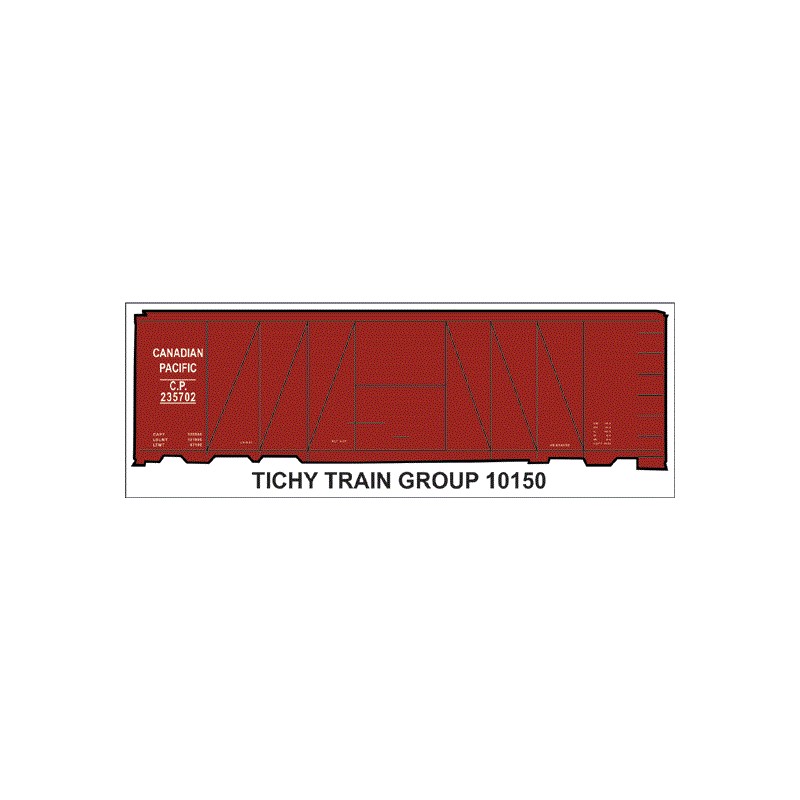 TICHY 10150 - CANADIAN PACIFIC SS USRA CLONE BOXCAR - HO SCALE