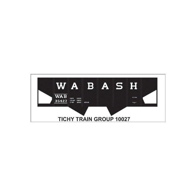 TICHY 10027 - WABASH USRA HOPPER - HO SCALE