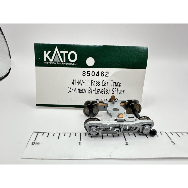 KATO 850462 - 41-NV-11 BI-LEVEL PASSENGER CAR TRUCK - HO SCALE
