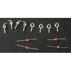 DETAILS WEST CS-959 - EXTRA CROSSING SIGNAL LIGHTS FOR CS-913 - HO SCALE