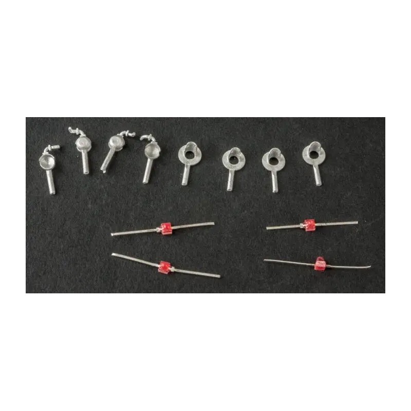 DETAILS WEST CS-959 - EXTRA CROSSING SIGNAL LIGHTS FOR CS-913 - HO SCALE