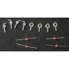 DETAILS WEST CS-959 - EXTRA CROSSING SIGNAL LIGHTS FOR CS-913 - HO SCALE