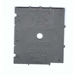 NMRA On3/OO SCALE TRACK & CLEARANCE GAUGE - MARK III