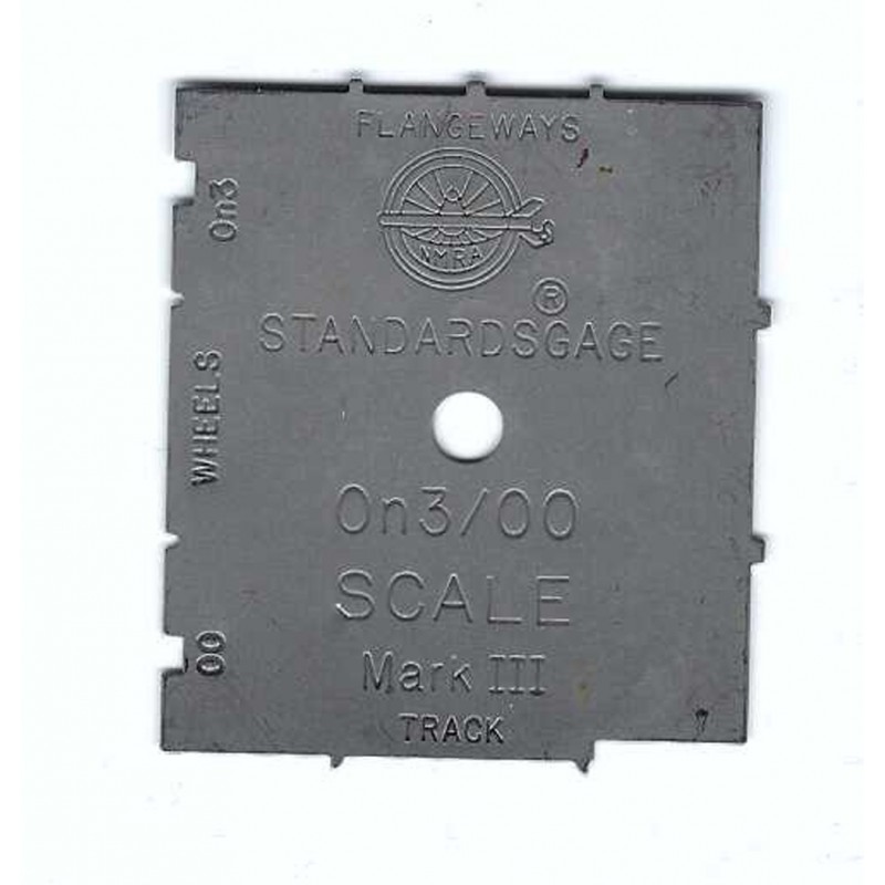 NMRA On3/OO SCALE TRACK & CLEARANCE GAUGE - MARK III
