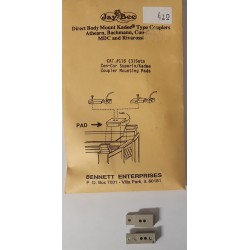 JAYBEE 116 - COUPLER MOUNTING PADS FOR CON-COR SUPERLINER CARS - HO SCALE