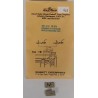 JAYBEE 118 - COUPLER MOUNTING PADS FOR BACHMANN SPECTRUM PASSENGER CARS - HO SCALE