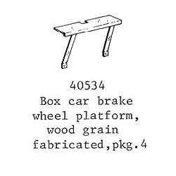 PSC 40534 - BOXCAR BRAKE WHEEL PLATFORM - O SCALE
