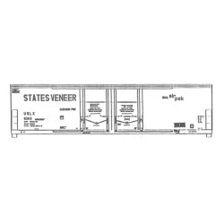 ISP 210-008 - STATES VENEER 52' DOUBLE DOOR BOXCAR - HO SCALE
