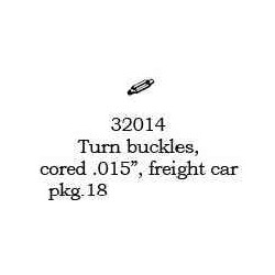 PSC 32014 - TURNBUCKLES - CORED .015" - HO SCALE