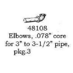 PSC 48108 - ELBOW - CORED 0.087"