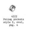 PSC 4322 - FREIGHT CAR POLING POCKETS - O SCALE