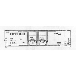 ISP 210-013 - CYPRUS 52' DOUBLE DOOR BOXCAR - HO SCALE