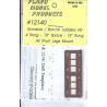 PLANO 12140 - GONDOLA/BOXCAR LADDERS - 4 RUNG - 18" SPACING - 18" RUNG - HO SCALE