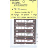 PLANO 12121 - BOXCAR LADDERS - 7 RUNG - 18" SPACING - 18" RUNG - HO SCALE