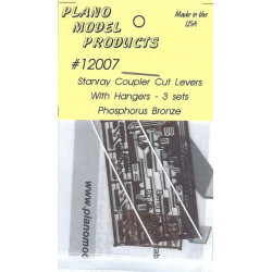 PLANO 12007 - STANRAY COUPLER CUT LEVERS WITH HANGERS - HO SCALE