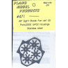 PLANO 471 - DIESEL LOCOMOTIVE 48" EIGHT BLADE FAN SET - PROTO 2000 GP30 HOUSINGS - HO SCALE