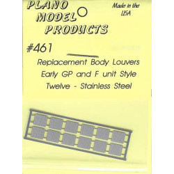 PLANO 461 - EMD DIESEL LOCOMOTIVE LOUVERS - HO SCALE