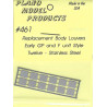 PLANO 461 - EMD DIESEL LOCOMOTIVE LOUVERS - HO SCALE