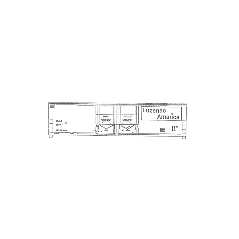ISP 210-014 - LUZENAC AMERICA 52' DOUBLE DOOR BOXCAR - HO SCALE