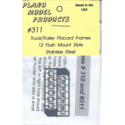 PLANO 311 - TRUCK/TRAILER PLACARD FRAMES - HO SCALE