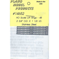 PLANO 14652 - LIFT RINGS - 2-3/4"od X 1-1/2"id - HO SCALE