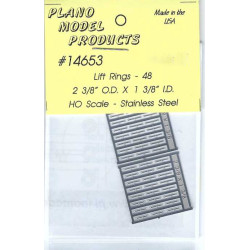 PLANO 14653 - LIFT RINGS - 2-3/8"od X 1-3/8"id - HO SCALE