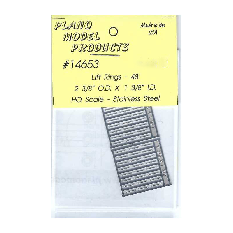 PLANO 14653 - LIFT RINGS - 2-3/8"od X 1-3/8"id - HO SCALE