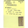 PLANO 14657 - LIFT LUGS - THREE STYLES - HO SCALE