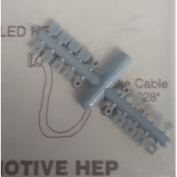 DETAIL ASSOCIATES 1510 - DIESEL LOCOMOTIVE HEP RECEPTACLE SET - HO SCALE