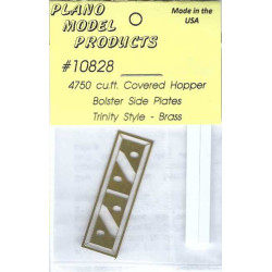PLANO 10828 - 4750cuft COVERED HOPPER BOLSTER SIDE PLATES - TRINITY STYLE - HO SCALE