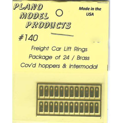 PLANO 140 - FREIGHT CAR LIFT RINGS - COVERED HOPPERS & INTERMODAL - HO SCALE