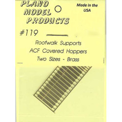 PLANO 119 - WALKWAY SUPPORTS FOR ACF COVERED HOPPER - HO SCALE