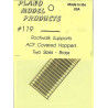 PLANO 119 - WALKWAY SUPPORTS FOR ACF COVERED HOPPER - HO SCALE