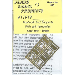 PLANO 11919 - ROOFWALK END SUPPORTS - HO SCALE