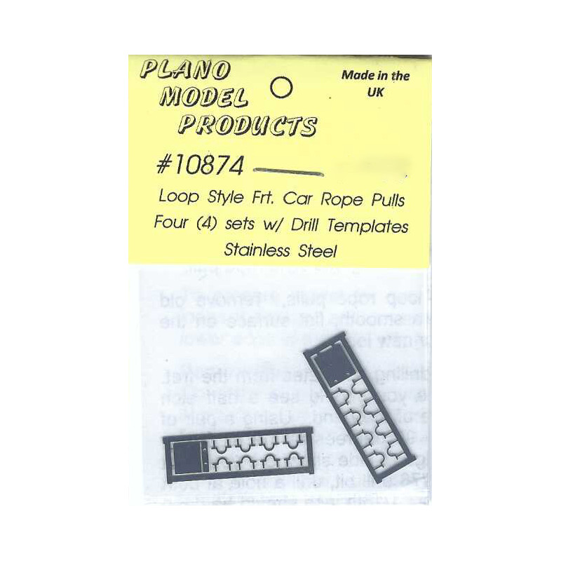 PLANO 10874 - LOOP STYLE FREIGHT CAR ROPE PULLS - HO SCALE
