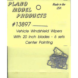 PLANO 13897 - VEHICLE WINDSHIELD WIPERS - 20" BLADES - CENTRE POINTING - HO SCALE