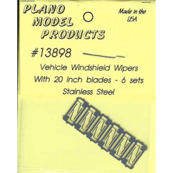 PLANO 13898 - VEHICLE WINDSHIELD WIPERS - 20" BLADES - HO SCALE