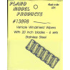PLANO 13898 - VEHICLE WINDSHIELD WIPERS - 20" BLADES - HO SCALE