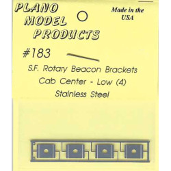 PLANO 183 - ROTARY BEACON BRACKETS - CAB CENTRE - LOW - HO SCALE
