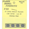 PLANO 183 - ROTARY BEACON BRACKETS - CAB CENTRE - LOW - HO SCALE