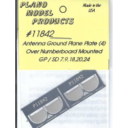PLANO 11842 - ANTENNA GROUND PLANE PLATE OVER NUMBERBOARD MOUNT - HO SCALE