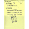 PLANO 10809 - SD45 DIESEL LOCOMOTIVE REAR NUMBER BOARD GASKETS - HO SCALE