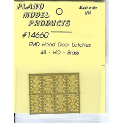 PLANO 14660- DIESEL LOCOMOTIVE EMD HOOD DOOR LATCHES - HO SCALE