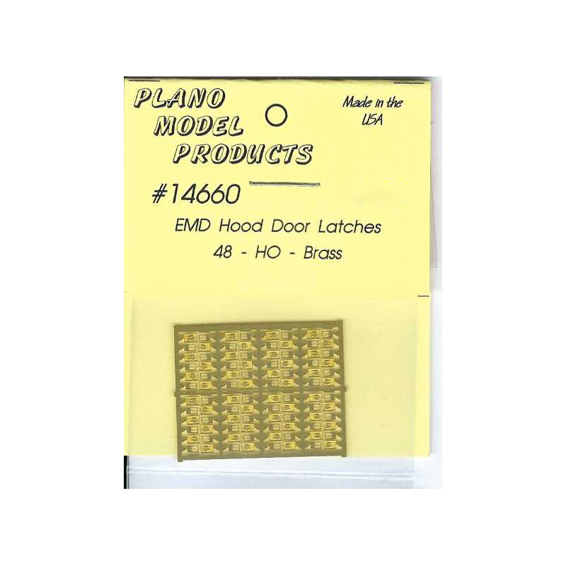 PLANO 14660- DIESEL LOCOMOTIVE EMD HOOD DOOR LATCHES - HO SCALE