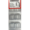 COACH YARD TCY0007a - WORKING FULL WIDTH DIAPHRAGMS - GREY - HO SCALE