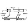 KADEE 1744 TYPE SE TOP AND BOTTOM SHELF MEDIUM CENTRESET METAL COUPLER WITH PLASTIC GEARBOX - O SCALE