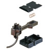 KADEE 1744 TYPE SE TOP AND BOTTOM SHELF MEDIUM CENTRESET METAL COUPLER WITH PLASTIC GEARBOX - O SCALE