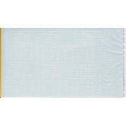 HERALD KING DECAL D-1W - MODERN BOXCAR DATA - WHITE - HO SCALE