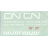 LPD DECALS H-103 - CANADIAN NATIONAL DIESEL LOCOMOTIVE HOOD UNITS - HO SCALE
