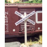 OSBORN MODELS RRA-1031 - BILINGUAL CROSSBUCKS - HO SCALE